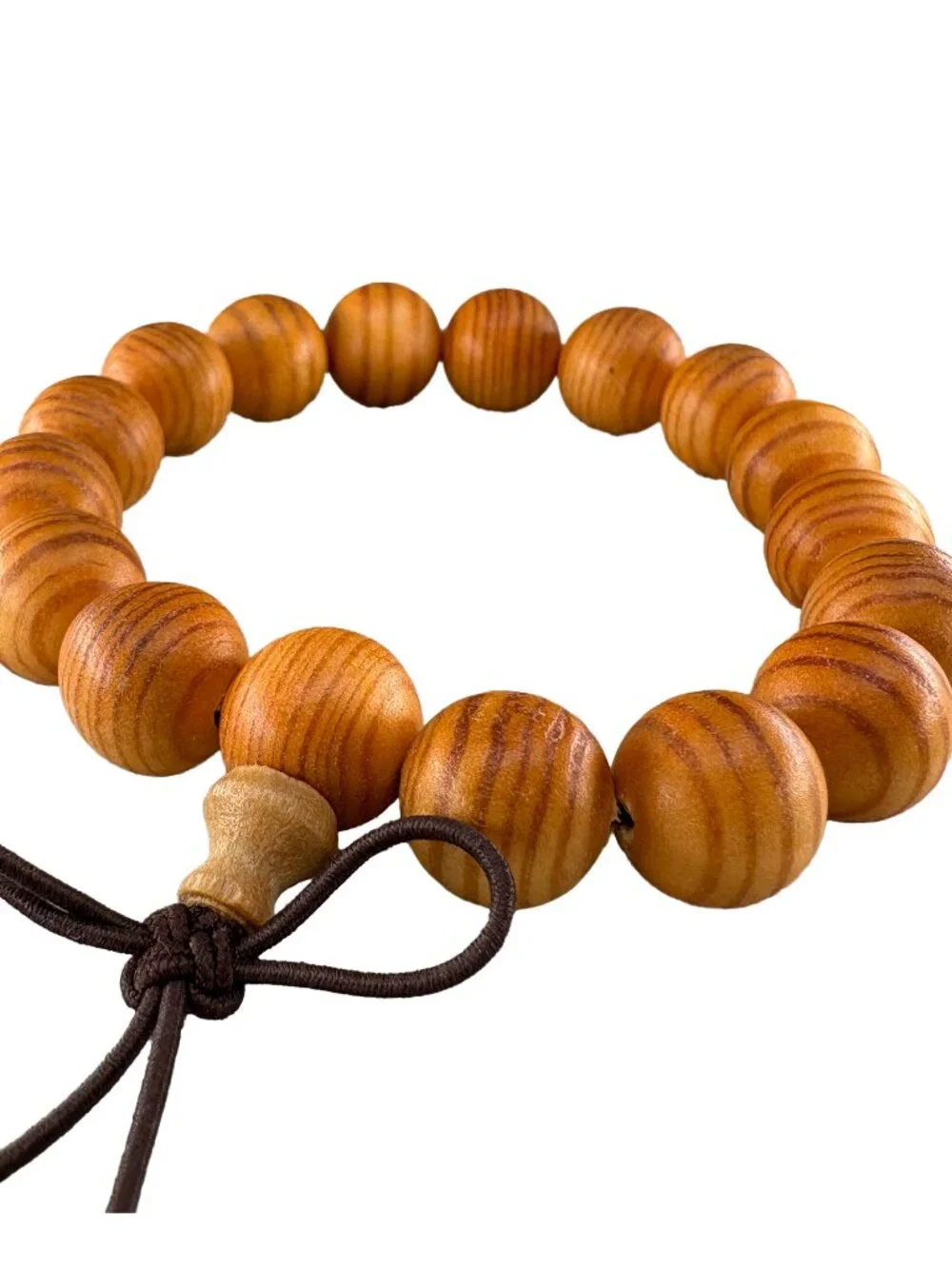 Natural Imperial Blood Dragon Wood Bead Bracelet 12mmx17 Wooden Prayer 11.2g